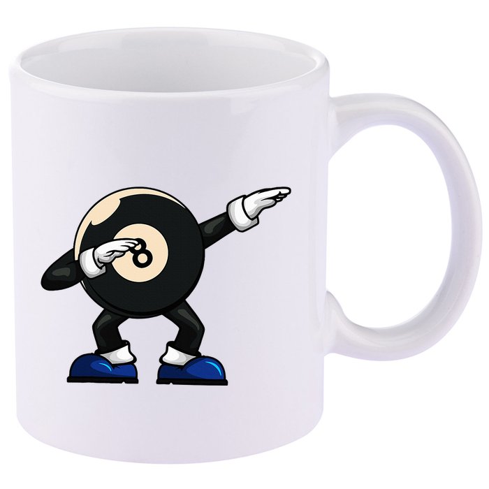 Dabbing Billiard Ball Pool Player Snooker 11oz C Handle Ceramic Mug