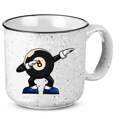 Dabbing Billiard Ball Pool Player Snooker 15oz Campfire Ceramic Mug