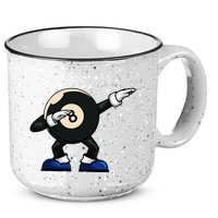 Dabbing Billiard Ball Pool Player Snooker 15oz Campfire Ceramic Mug