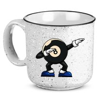 Dabbing Billiard Ball Pool Player Snooker 15oz Campfire Ceramic Mug