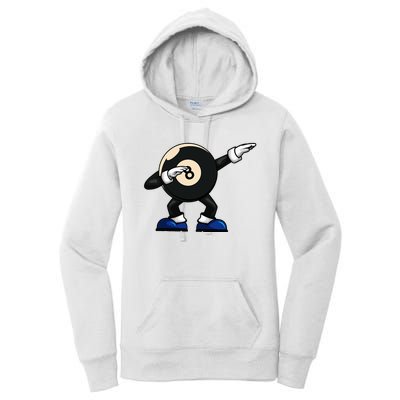 Dabbing Billiard Ball Pool Player Snooker Women's Pullover Hoodie