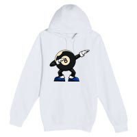 Dabbing Billiard Ball Pool Player Snooker Premium Pullover Hoodie