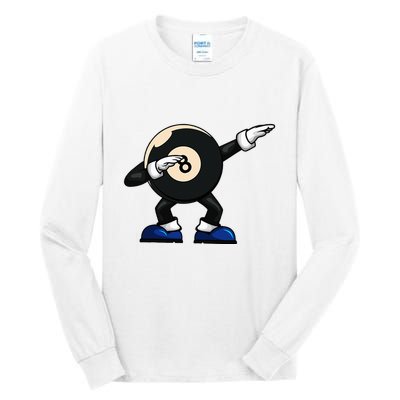 Dabbing Billiard Ball Pool Player Snooker Tall Long Sleeve T-Shirt
