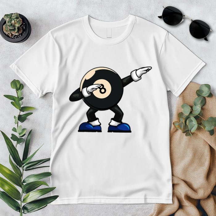 Dabbing Billiard Ball Pool Player Snooker Premium T-Shirt