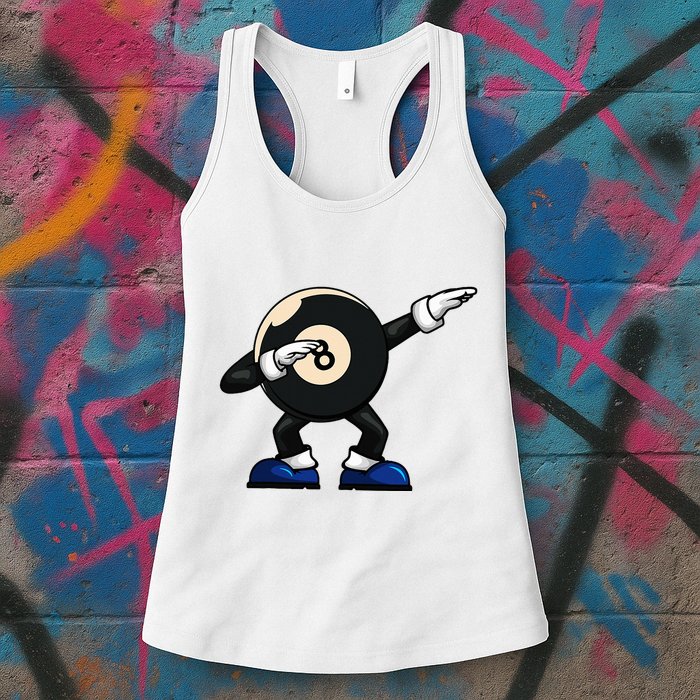 Dabbing Billiard Ball Pool Player Snooker Womens Tank Top