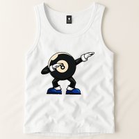 Dabbing Billiard Ball Pool Player Snooker Tank Top