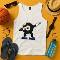 Dabbing Billiard Ball Pool Player Snooker Tank Top