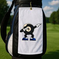 Dabbing Billiard Ball Pool Player Snooker Golf Towel