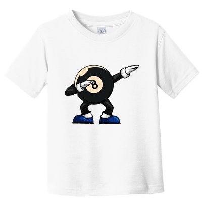 Dabbing Billiard Ball Pool Player Snooker Toddler T-Shirt
