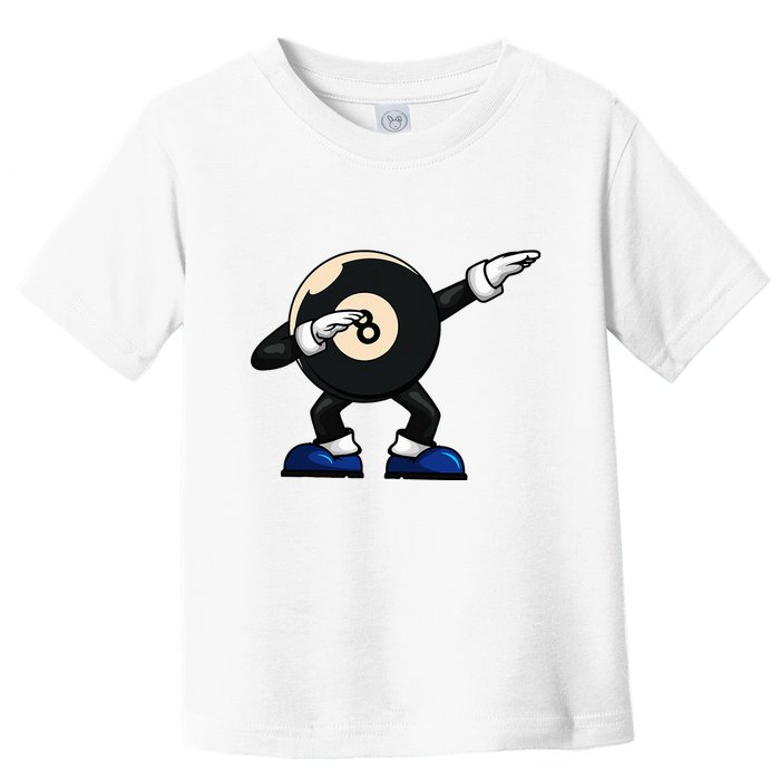 Dabbing Billiard Ball Pool Player Snooker Toddler T-Shirt