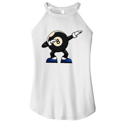 Dabbing Billiard Ball Pool Player Snooker Women's Perfect Tri Rocker Tank