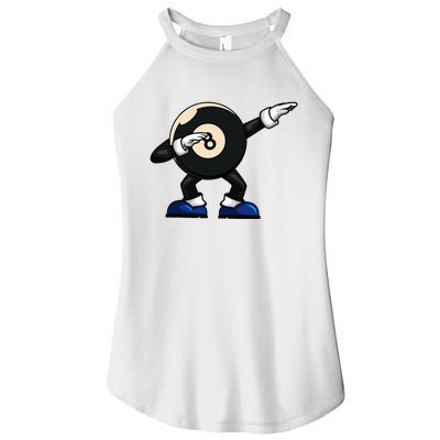 Dabbing Billiard Ball Pool Player Snooker Women's Perfect Tri Rocker Tank