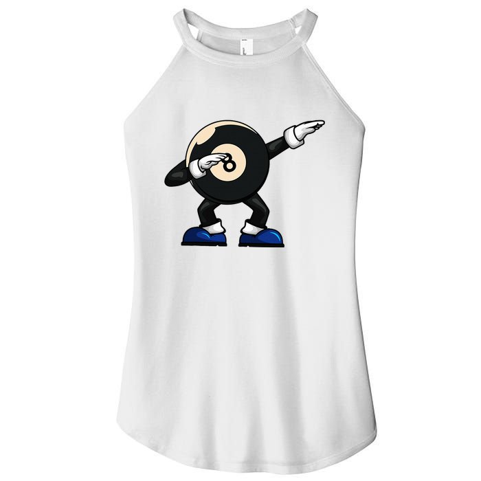 Dabbing Billiard Ball Pool Player Snooker Women's Perfect Tri Rocker Tank