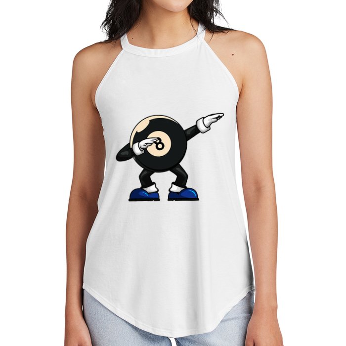 Dabbing Billiard Ball Pool Player Snooker Women's Perfect Tri Rocker Tank