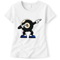 Dabbing Billiard Ball Pool Player Snooker Womens T-Shirt