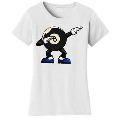 Dabbing Billiard Ball Pool Player Snooker Women's T-Shirt