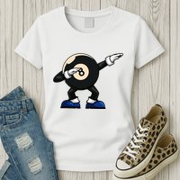 Dabbing Billiard Ball Pool Player Snooker Womens T-Shirt