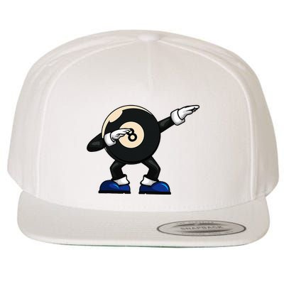 Dabbing Billiard Ball Pool Player Snooker Wool Snapback Cap