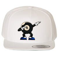 Dabbing Billiard Ball Pool Player Snooker Wool Snapback Cap