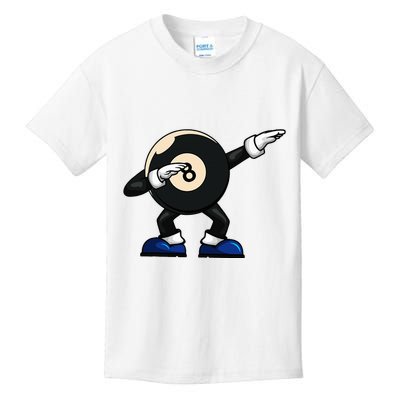 Dabbing Billiard Ball Pool Player Snooker Kids T-Shirt