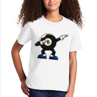 Dabbing Billiard Ball Pool Player Snooker Kids T-Shirt