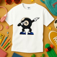Dabbing Billiard Ball Pool Player Snooker Kids T-Shirt