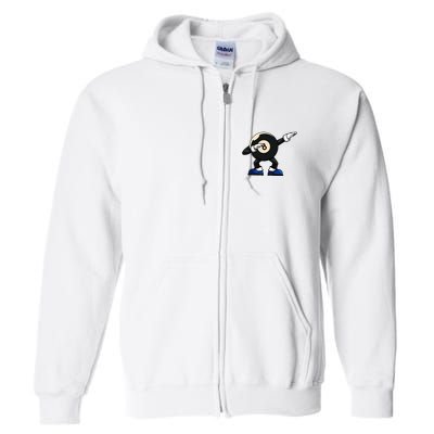 Dabbing Billiard Ball Pool Player Snooker Full Zip Hoodie