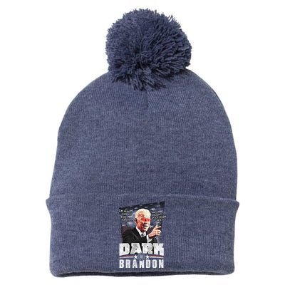 Dark Brandon Biden Campaign Pom Pom 12in Knit Beanie