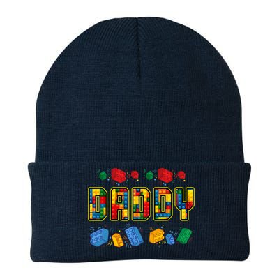 Daddy Brick Builder Funny Blocks Master Builder Dad Knit Cap Winter Beanie