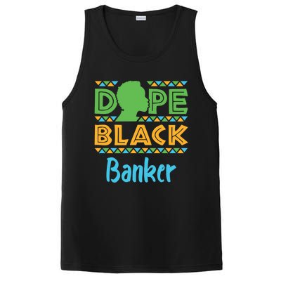 Dope Black Banker Banking Staff African American Afrocentric Gift PosiCharge Competitor Tank