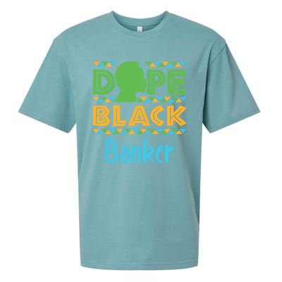 Dope Black Banker Banking Staff African American Afrocentric Gift Sueded Cloud Jersey T-Shirt