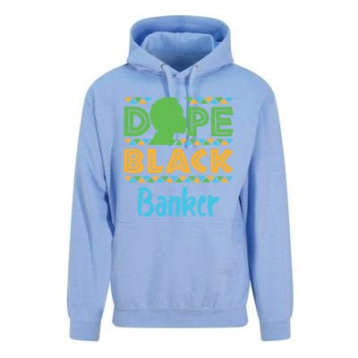 Dope Black Banker Banking Staff African American Afrocentric Gift Unisex Surf Hoodie