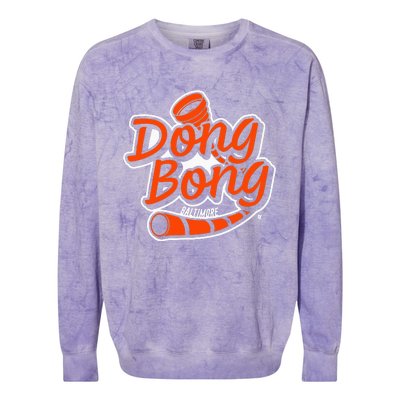 Dong Bong Baltimore Baseball Colorblast Crewneck Sweatshirt