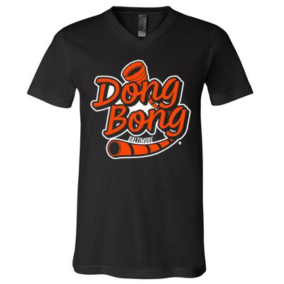 Dong Bong Baltimore Baseball V-Neck T-Shirt