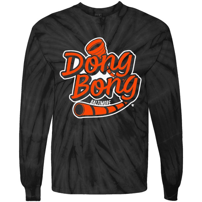 Dong Bong Baltimore Baseball Tie-Dye Long Sleeve Shirt