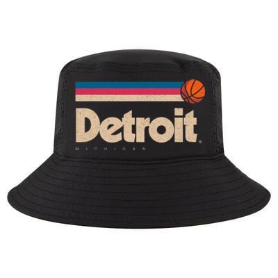 Detroit Basketball B Ball City Michigan Retro Detroit Cool Comfort Performance Bucket Hat