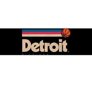 Detroit Basketball B Ball City Michigan Retro Detroit Bumper Sticker