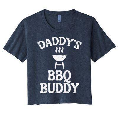 Daddys Bbq Buddy Cute Barbecue Family Match Boy Girl Women's Crop Top Tee