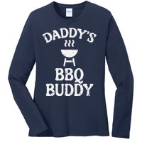 Daddys Bbq Buddy Cute Barbecue Family Match Boy Girl Ladies Long Sleeve Shirt