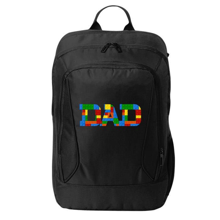 Dad Brick Builder Funny Blocks Master Builder Awesome Cute City Backpack