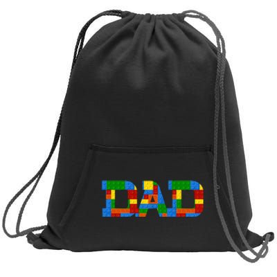 Dad Brick Builder Funny Blocks Master Builder Awesome Cute Sweatshirt Cinch Pack Bag