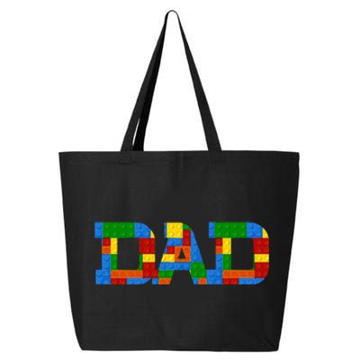 Dad Brick Builder Funny Blocks Master Builder Awesome Cute 25L Jumbo Tote