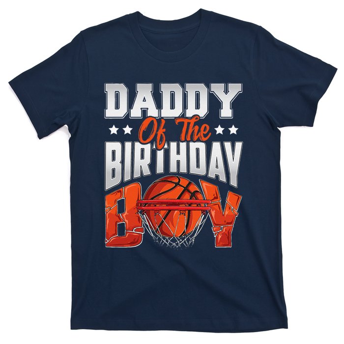 Daddy Basketball Birthday Boy Family Baller Bday Party T-Shirt