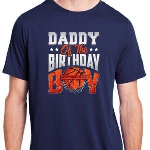 Daddy Basketball Birthday Boy Family Baller Bday Party Adult ChromaSoft Performance T-Shirt