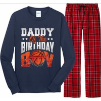 Daddy Basketball Birthday Boy Family Baller Bday Party Long Sleeve Pajama Set