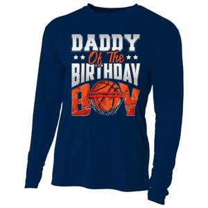 Daddy Basketball Birthday Boy Family Baller Bday Party Cooling Performance Long Sleeve Crew