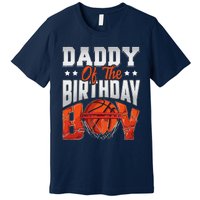 Daddy Basketball Birthday Boy Family Baller Bday Party Premium T-Shirt