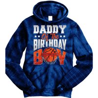 Daddy Basketball Birthday Boy Family Baller Bday Party Tie Dye Hoodie