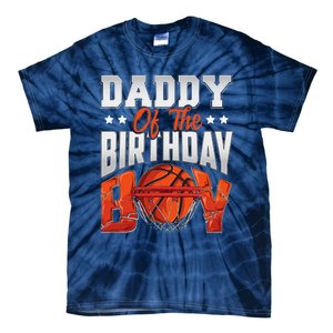 Daddy Basketball Birthday Boy Family Baller Bday Party Tie-Dye T-Shirt