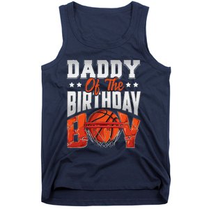 Daddy Basketball Birthday Boy Family Baller Bday Party Tank Top